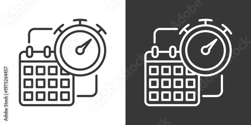 Availability Icon Set Vector Collection Isolated In Black And White