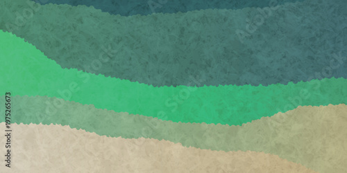 Abstract Wavy Layered Green Earth Tone Background