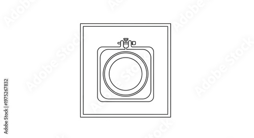 Embroidery Hoop Frame, Sewing Craft Tool, DIY Needlework Supplies, Round Frame Icon