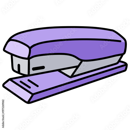 Wallpaper Mural cartoon illustration of a purple stapler  Torontodigital.ca