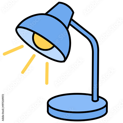 Wallpaper Mural cartoon illustration of a lamp  Torontodigital.ca