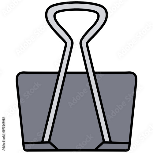 Wallpaper Mural cartoon illustration of a binder clip  Torontodigital.ca