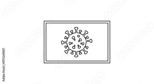 Coronavirus Icon on a White Background