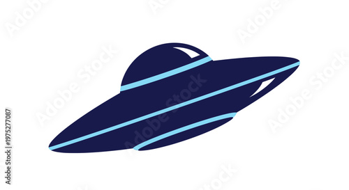 Flying Saucer UFO Illustration