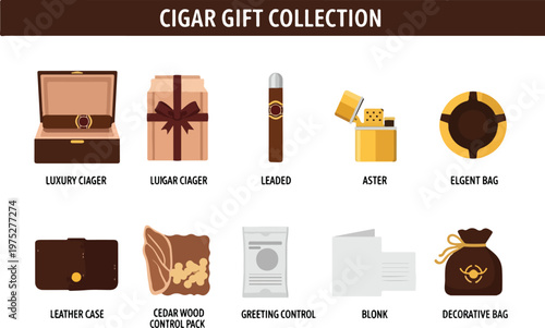 Elegant cigar gift collection with accessories for luxury gifting and connoisseurs