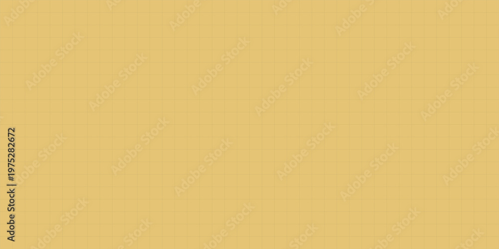 Fototapeta premium Yellow millimeter graph paper texture background for technical drawing, engineering blueprint, or school math education projects. Minimalist aesthetic grid pattern.