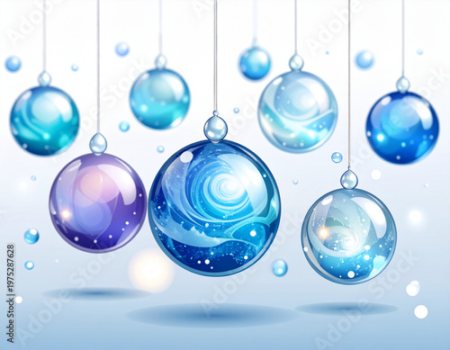 Dew Marble Galaxy Swirls