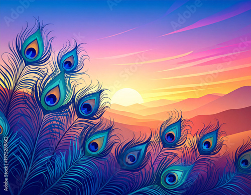 Peacock Vapor Desert Dusk