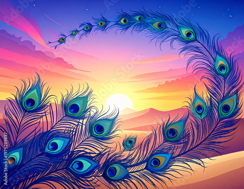 Peacock Vapor Desert Dusk