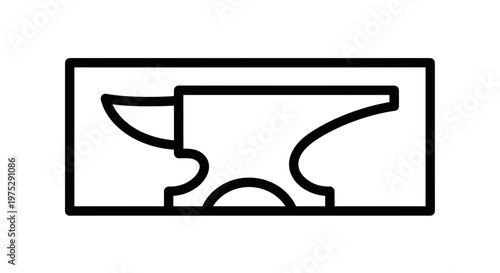 Blacksmith Anvil Icon - Symbol of Craftsmanship and Industry