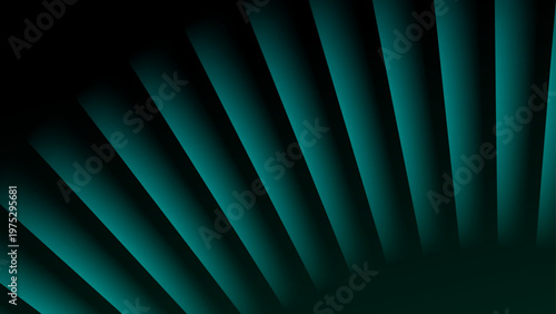 Moody dark green backdrop featuring a repeating fanned out geometric line pattern with soft depth