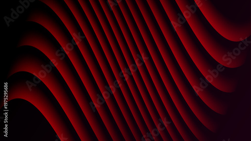 Dramatic dark backdrop featuring deep red curved lines and high contrast shadow depth for modern design