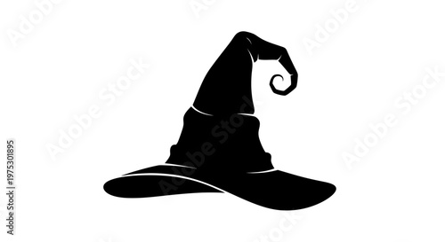 Black Witch Hat Silhouette, Halloween Costume Accessory, Magic Symbol