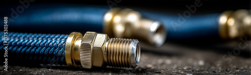 Industrial Hose Close-up: T...