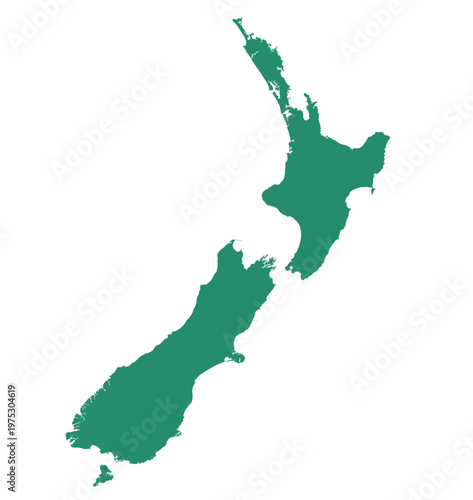 New zealand map illustration vector