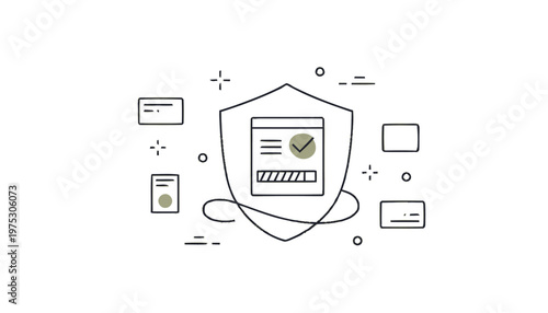 Digital Security Shield - Protecting Data and Information Online.