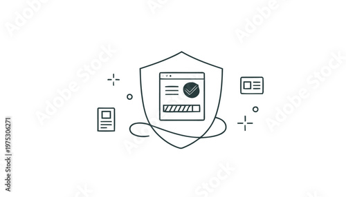 Digital Security Shield - Protecting Online Data and Information.