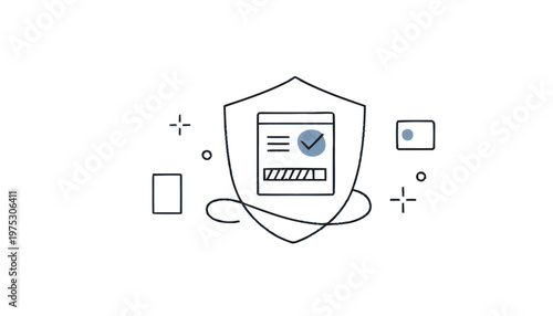 Digital Security Shield - Protecting Online Data and Information.