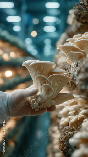 Mushroom harvest: A close-u...