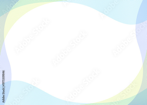 曲線のシンプルな背景、フレーム