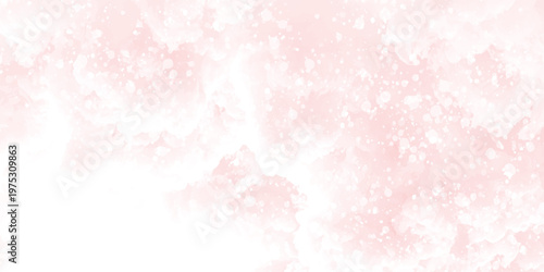 Lovely soft pink grunge watercolor texture with bokeh and bubbles effect background. light pink watercolor texture, gentle gradients and flowing brush strokes. light pastel shades blending naturally.