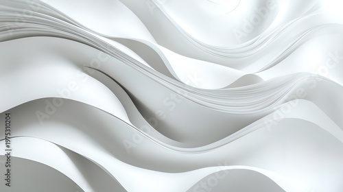 White Silk Satin Flowing Fabric Texture Background