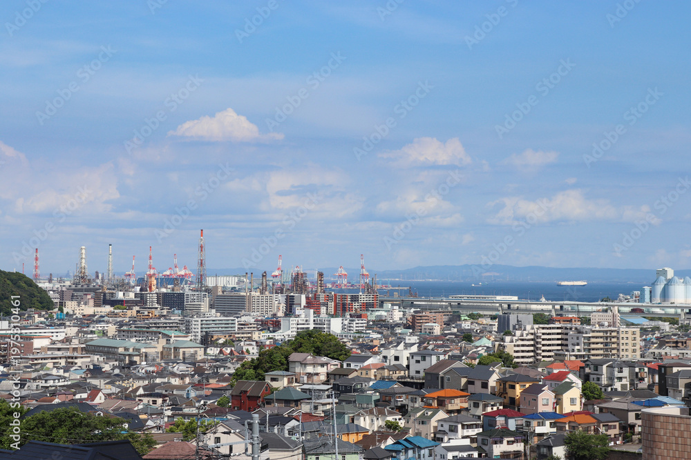 Obraz premium 根岸の街並み(神奈川県横浜市磯子区)