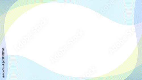 曲線のシンプルな背景、フレーム、16:9サイズ