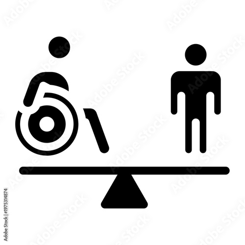 Disability Equality Solid Icon