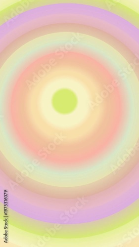 Pastel Concentric Circles Abstract Background with Soft Gradients and Vibrant Hues