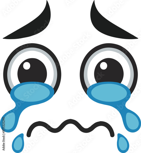 vector illustration of a man with blue eyes