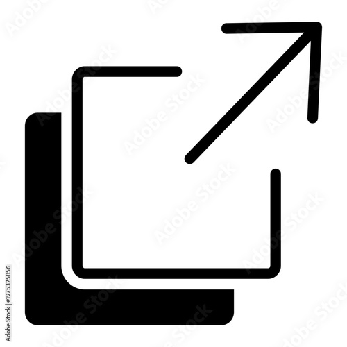 Modal window Solid icon