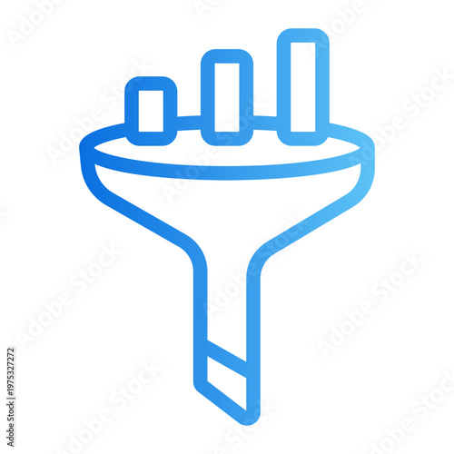 Tableau sur toile Filter Line Gradient Icon