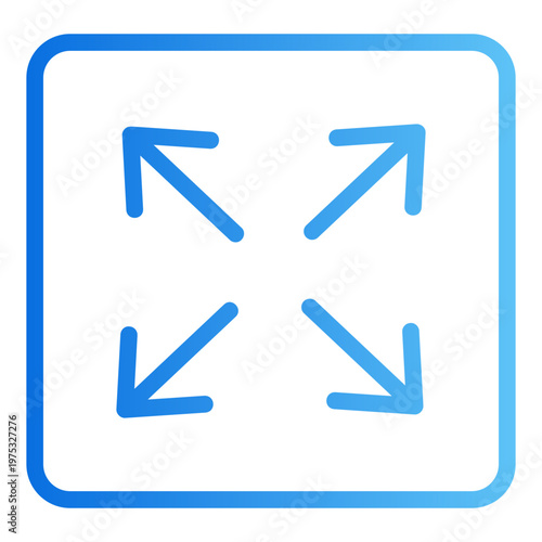 Expand Line Gradient Icon