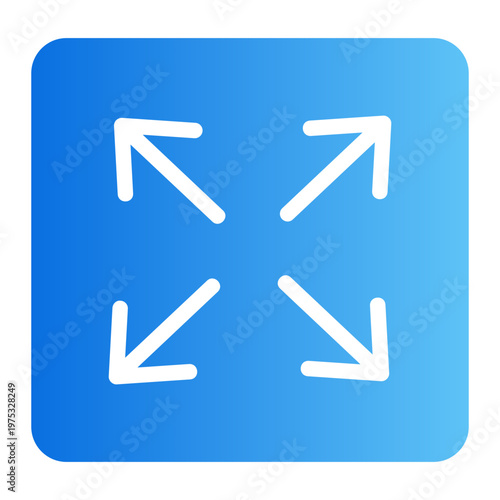 Expand Line Gradient Icon