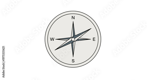 Classic Nautical Compass Rose: Journey, Direction, and Guidance Concept Isolated on Transparent Background for Cartography, Navigation, and Adventure Design