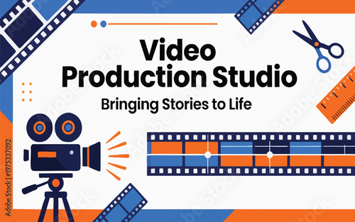 Professional Video Production Studio Banner - Creative Multimedia Design Services