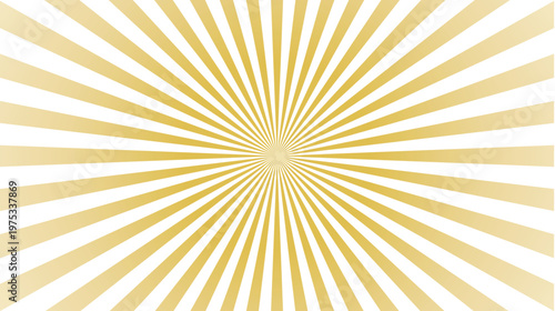 Gold Sunburst Radiating Lines Graphic Background Design