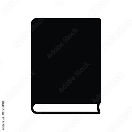 Quran Book Closed Silhouette Flat Vector Icon
