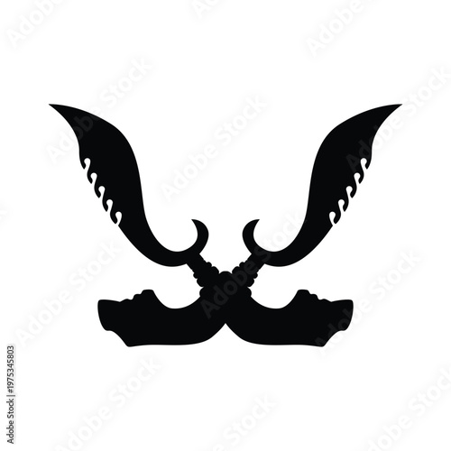 Kujang Siluet Vector Image And Illustration