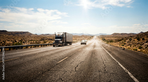Heatwave Shimmering on Highway