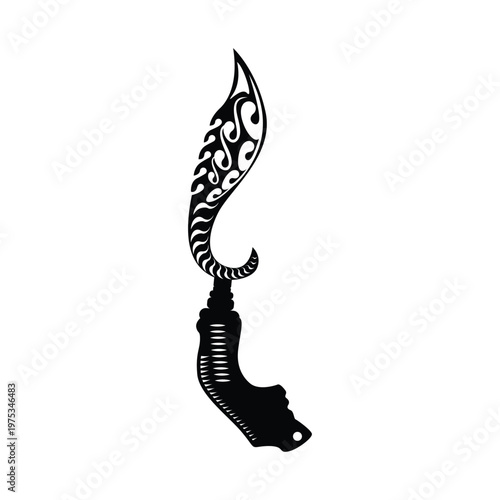 Kujang Siluet Vector Image And Illustration