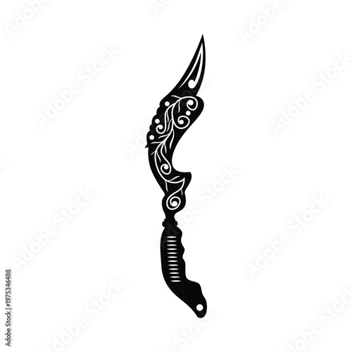 Kujang Siluet Vector Image And Illustration