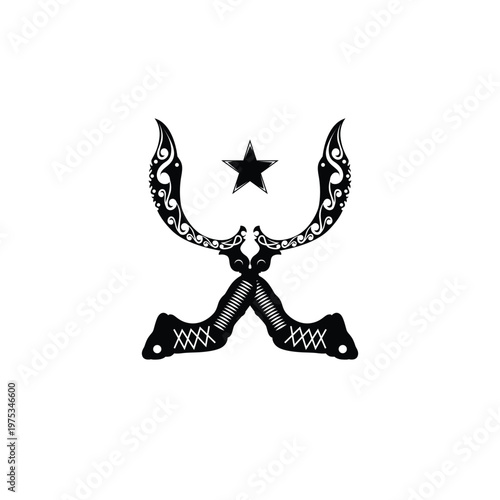 Kujang Siluet Vector Image And Illustration