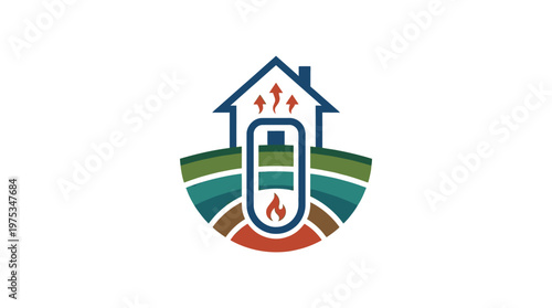 Sustainable Heating and Geothermal Energy Logo
