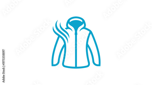 Abstract Concept of Breathable Jacket Design