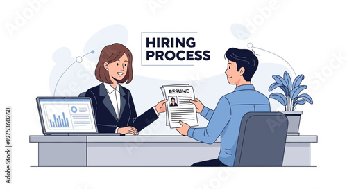 Business recruitment, hiring process, job interview, office employment, human resources