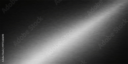 Polished silver brushed metal texture background with a shiny metallic stainless steel plate pattern and a light gray industrial aluminum surface backdrop