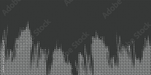 Triangle Shapes Vector Abstract Geometric Technology Background. Radial Composition Halftone Frame Triangular Retro Simple Pattern. Minimal Style Dynamic Tech Wallpaper
