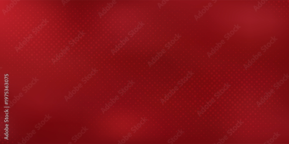 Obraz premium Red diagonal geometric shape with halftone. Modern fiber textured vector.